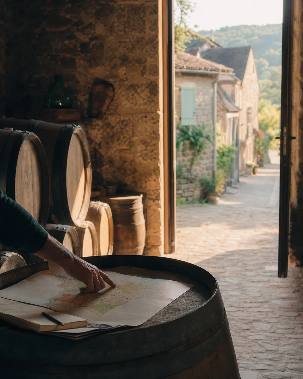 Private group enjoying French wine country